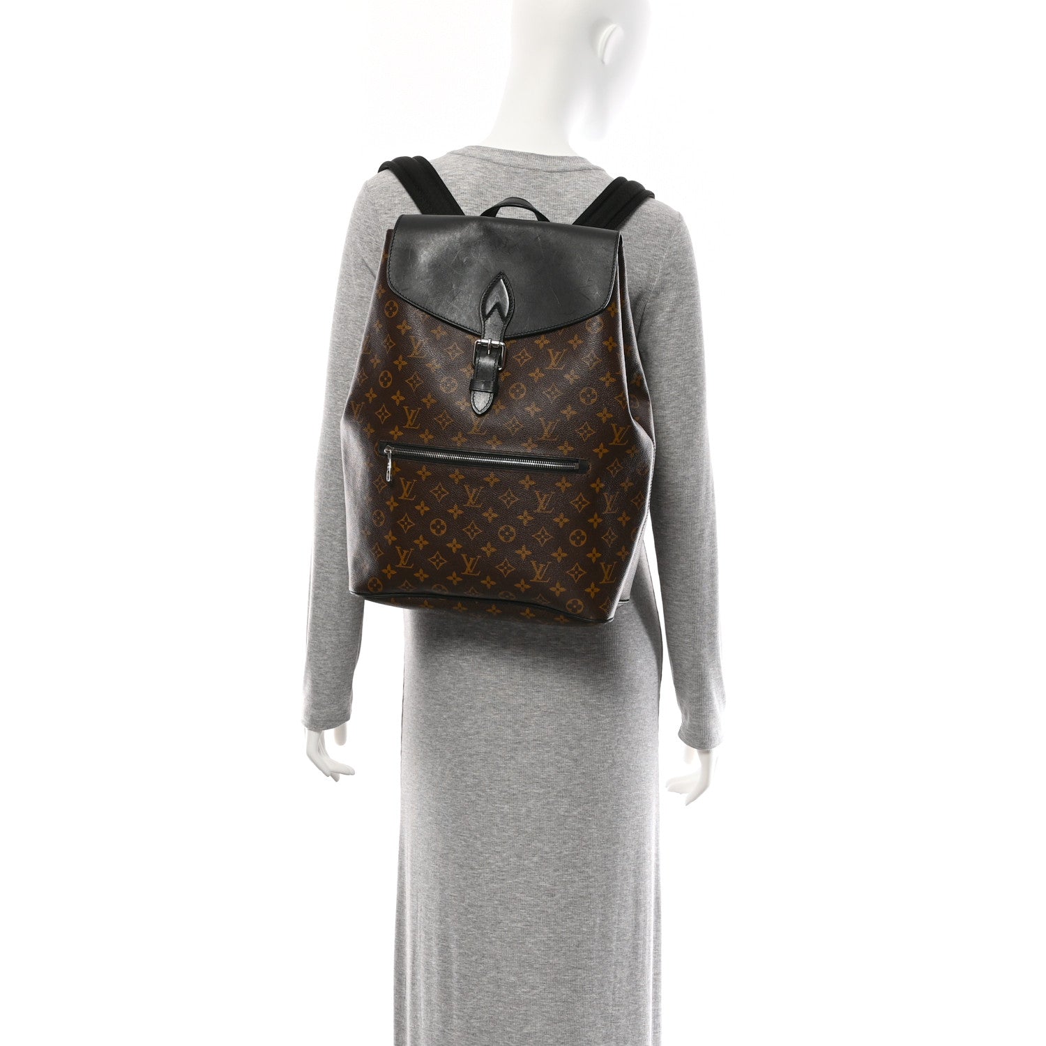 louis vuitton backpack palk monogram macassar leather trim and palladium Louis Vuitton Monogram Macassar Palk