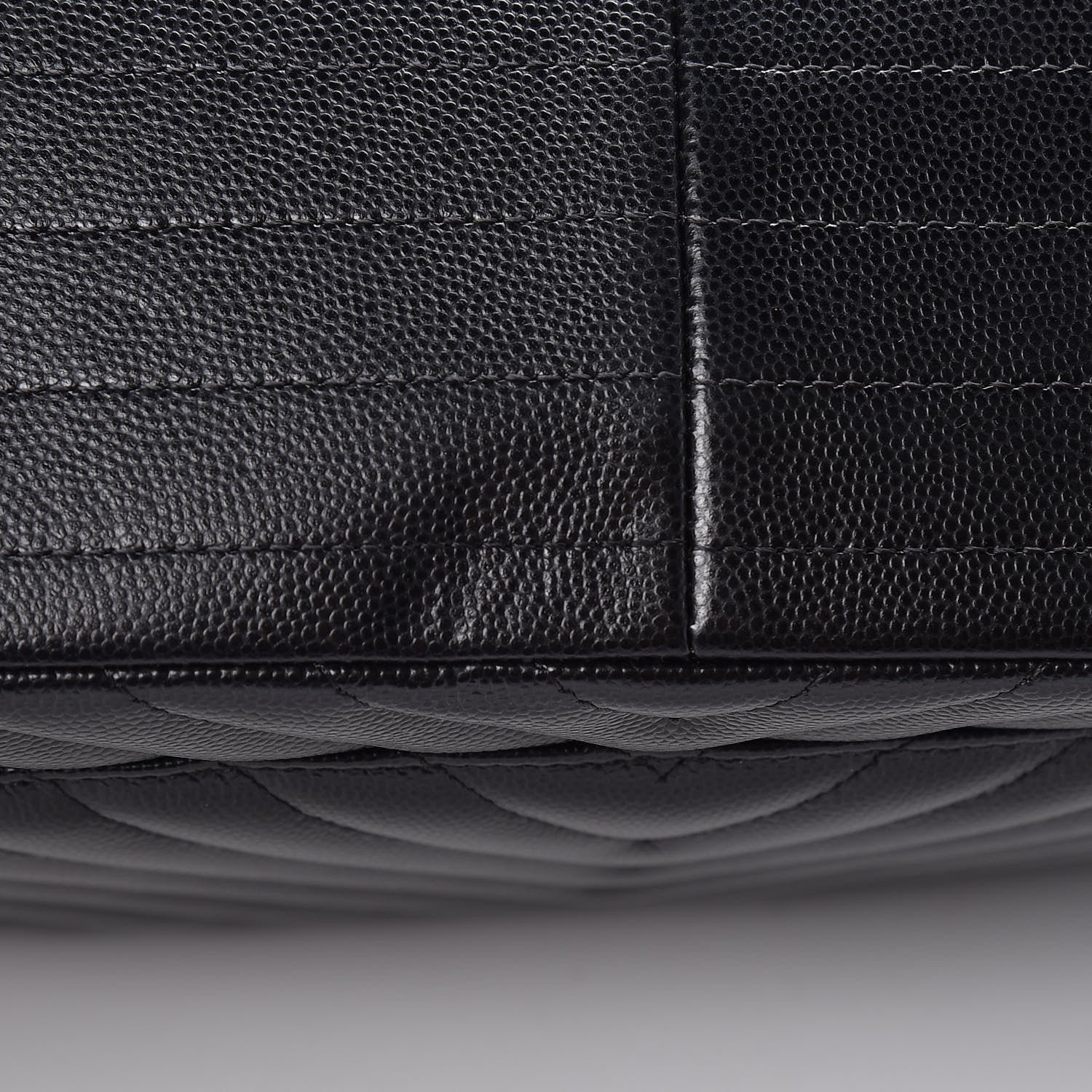Chanel Caviar Chevron Quilted Jumbo Double Flap Black 10 of 10
