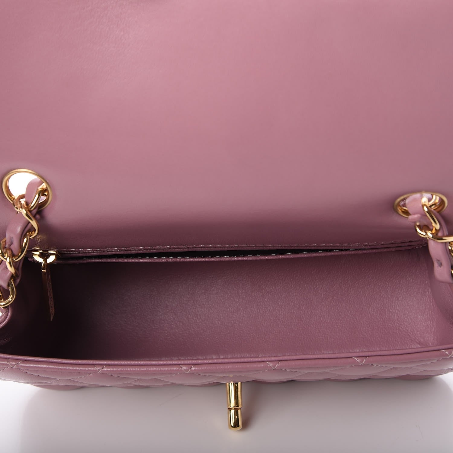 Chanel Lambskin Quilted Mini Rectangular Flap Pink 5 of 7