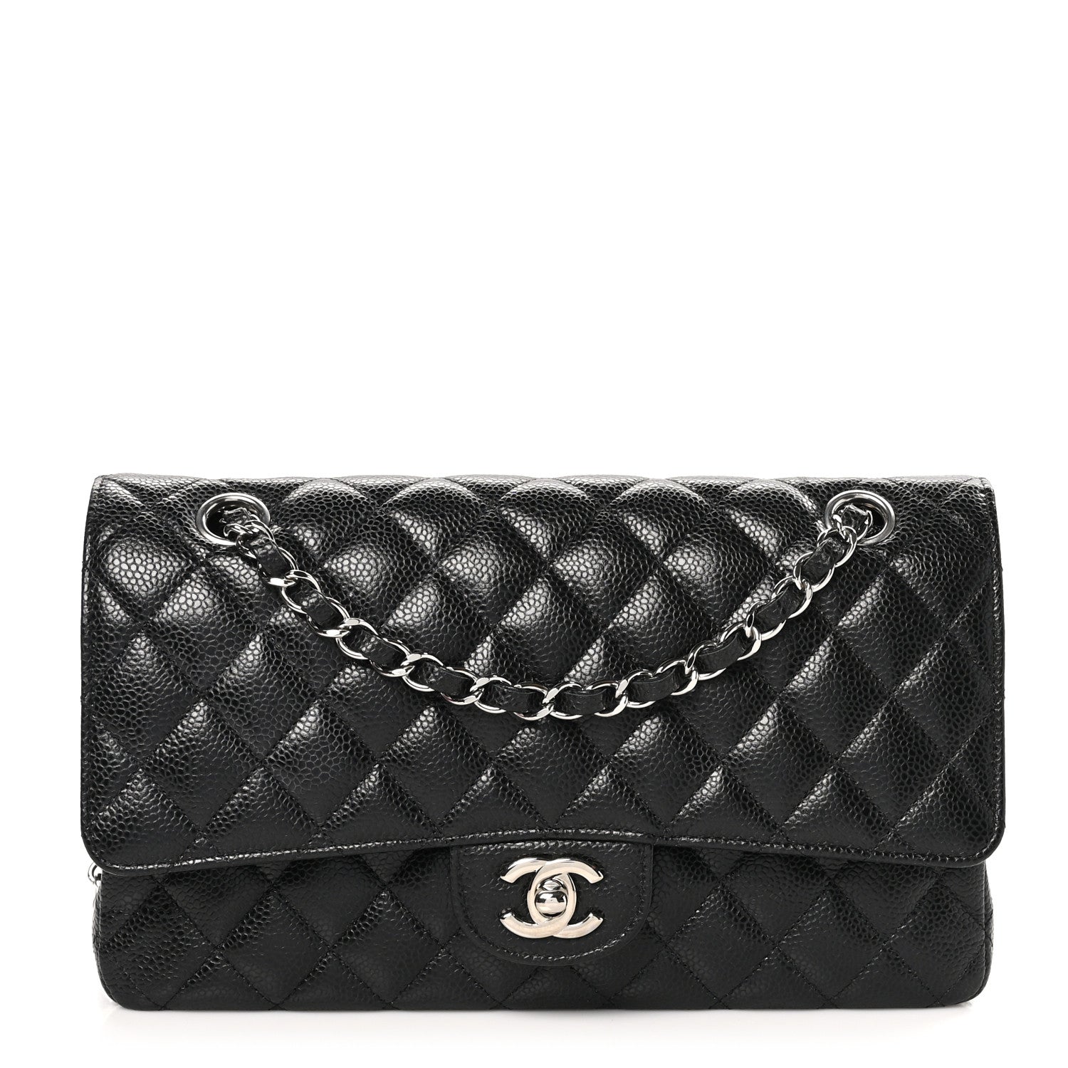 Chanel Caviar Quilted Medium Double Flap Black 1 of 10