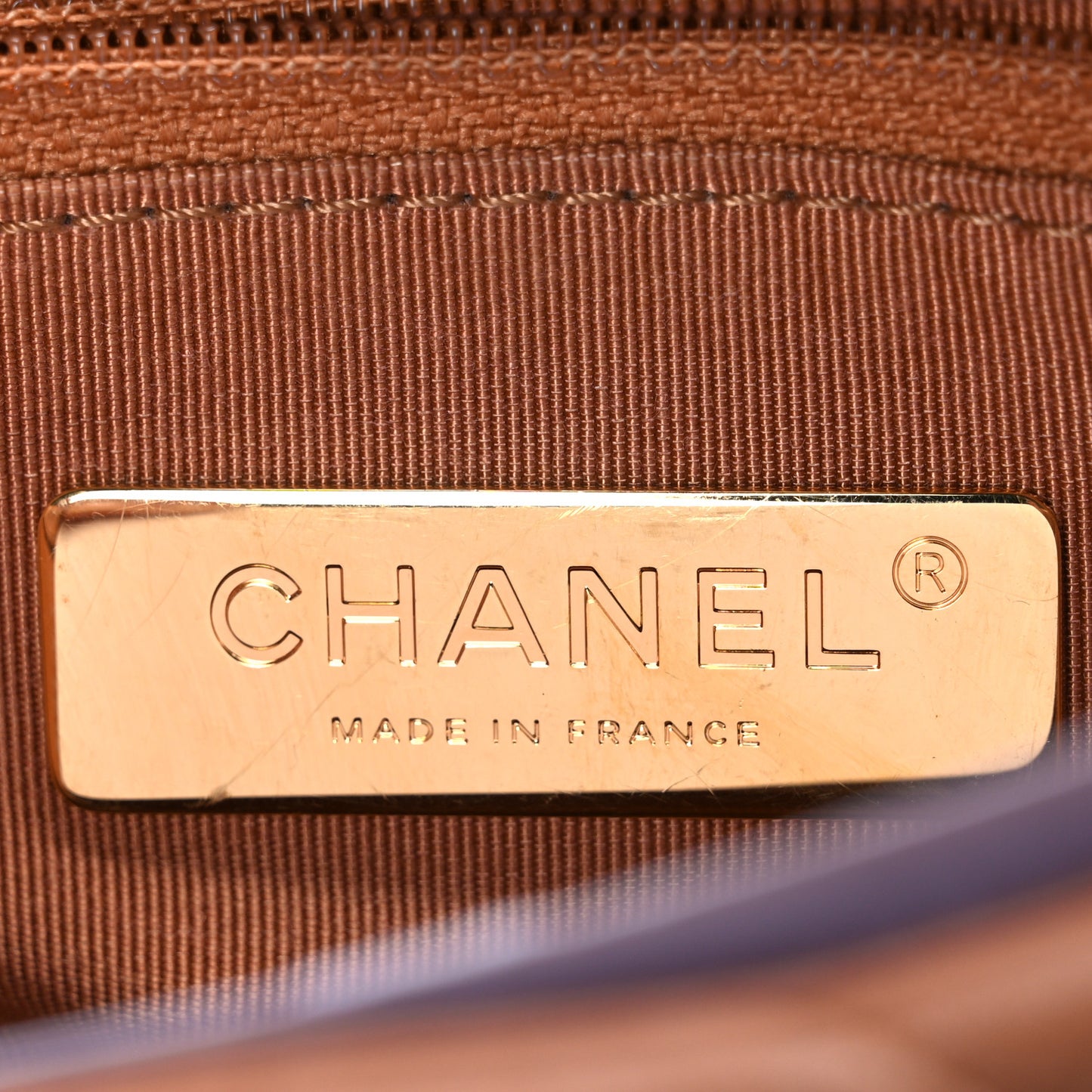Lambskin Quilted Medium Chanel 19 Flap Brown