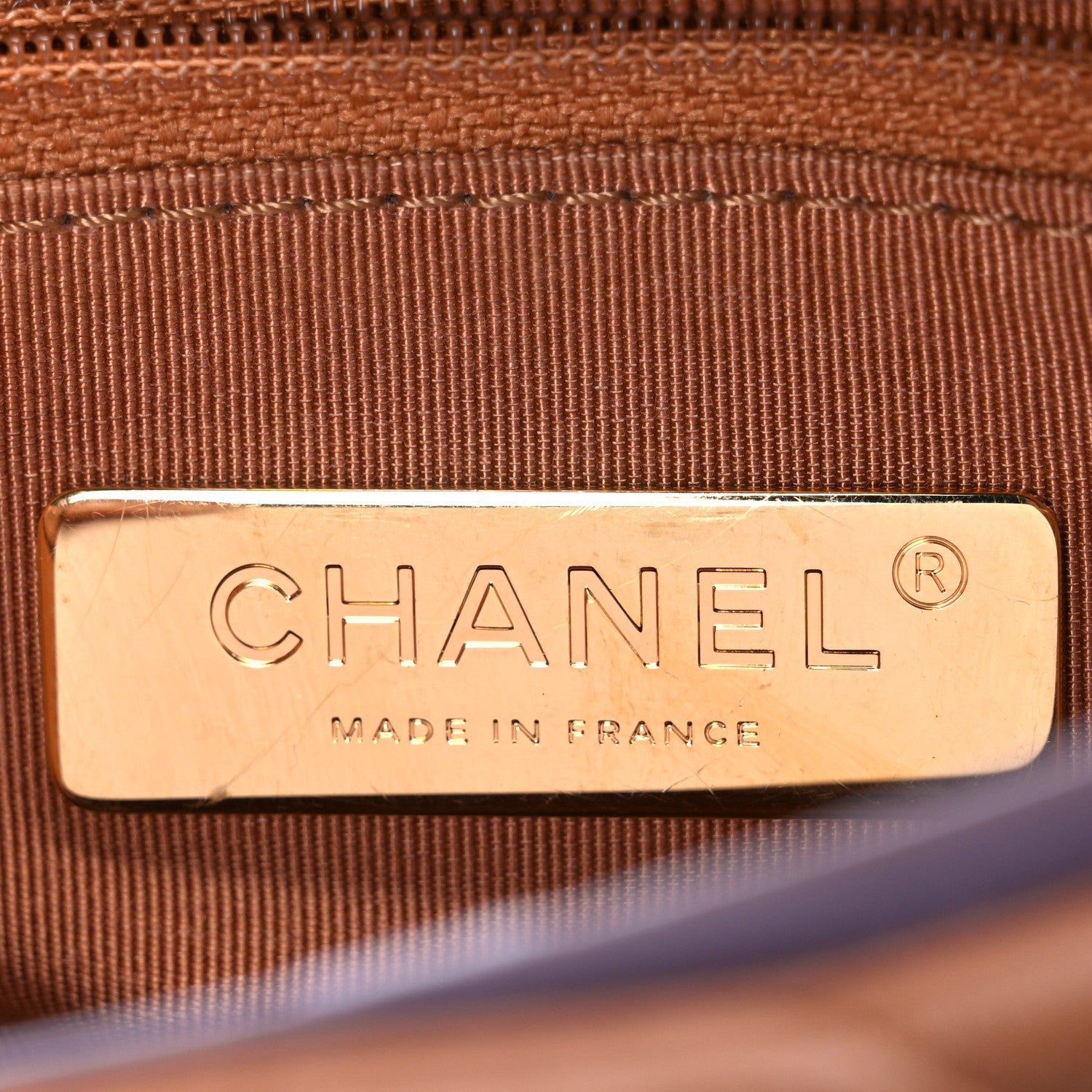 Chanel Lambskin Quilted Medium Chanel 19 Flap Brown 6 of 10