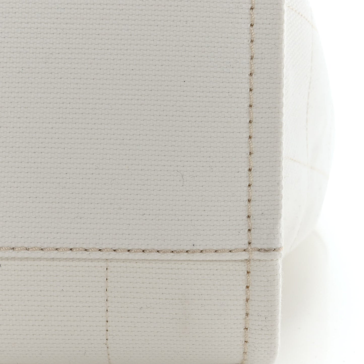 Cotton Medium Deauville Tote White