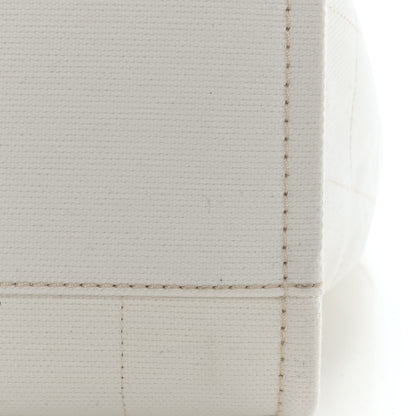 Chanel Cotton Medium Deauville Tote White 13 of 16