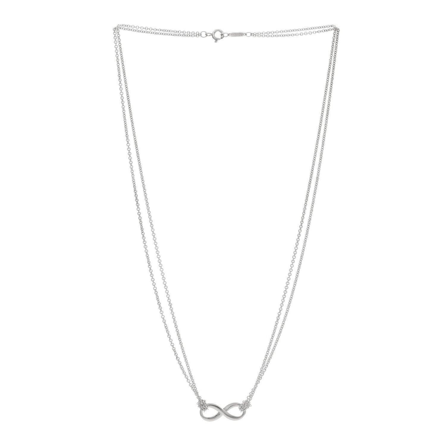 Tiffany Sterling Silver Infinity Pendant Necklace 2 of 4