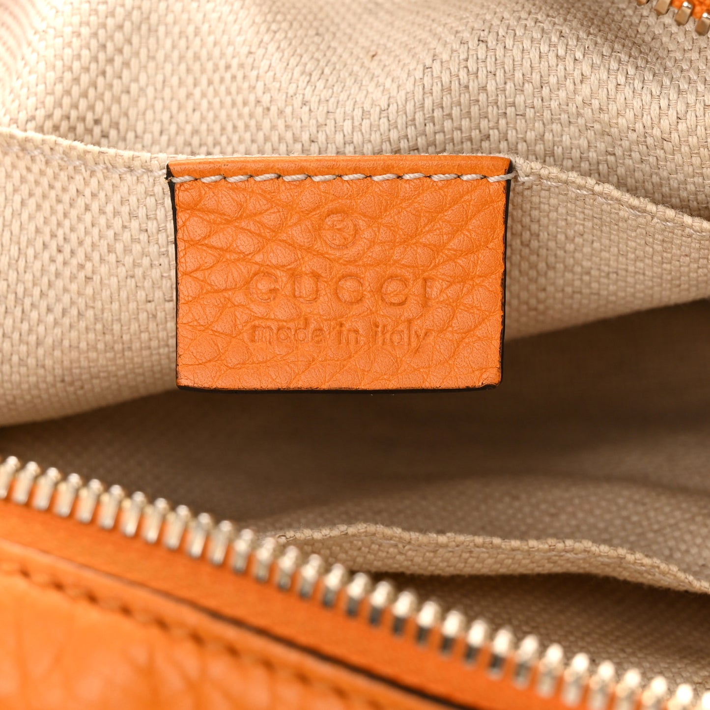 Pebbled Calfskin Small Soho Disco Bag Curcuma