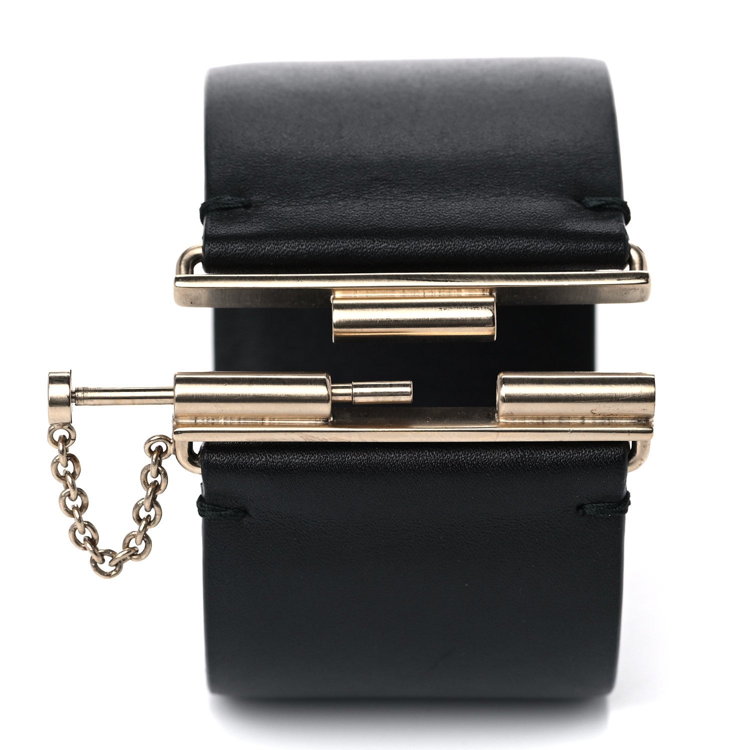 Chanel Calfskin CC Wide Cuff L Black 7 of 12