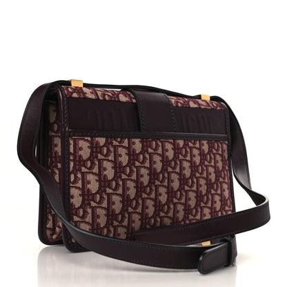 Christian Dior Oblique 30 Montaigne Flap Bag Burgundy 3 of 12