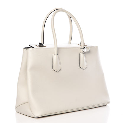 Prada Saffiano Cuir Twin Tote Talco 3 of 12