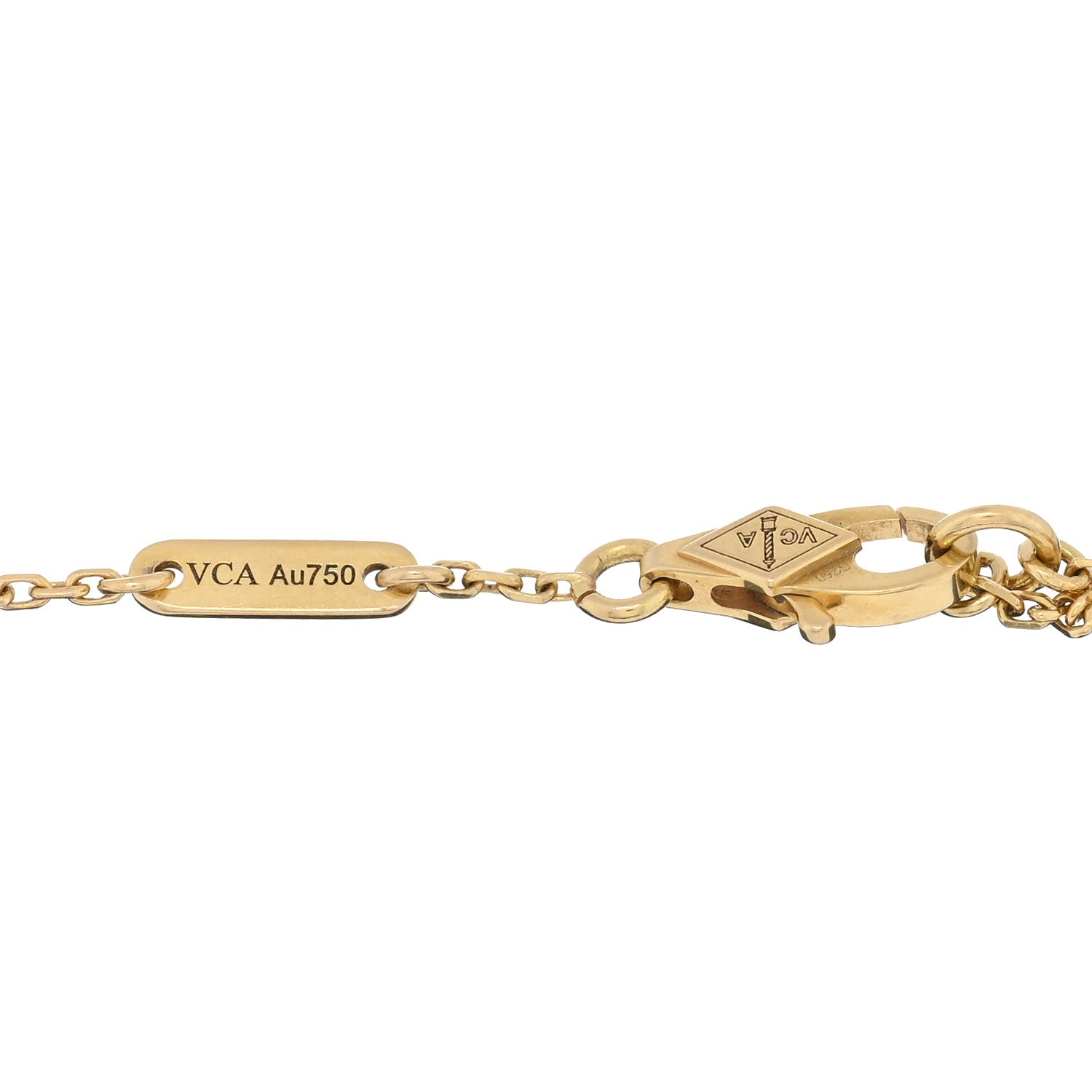 Van Cleef & Arpels 18K Yellow Gold Mother of Pearl Sweet Alhambra Bracelet 3 of 4