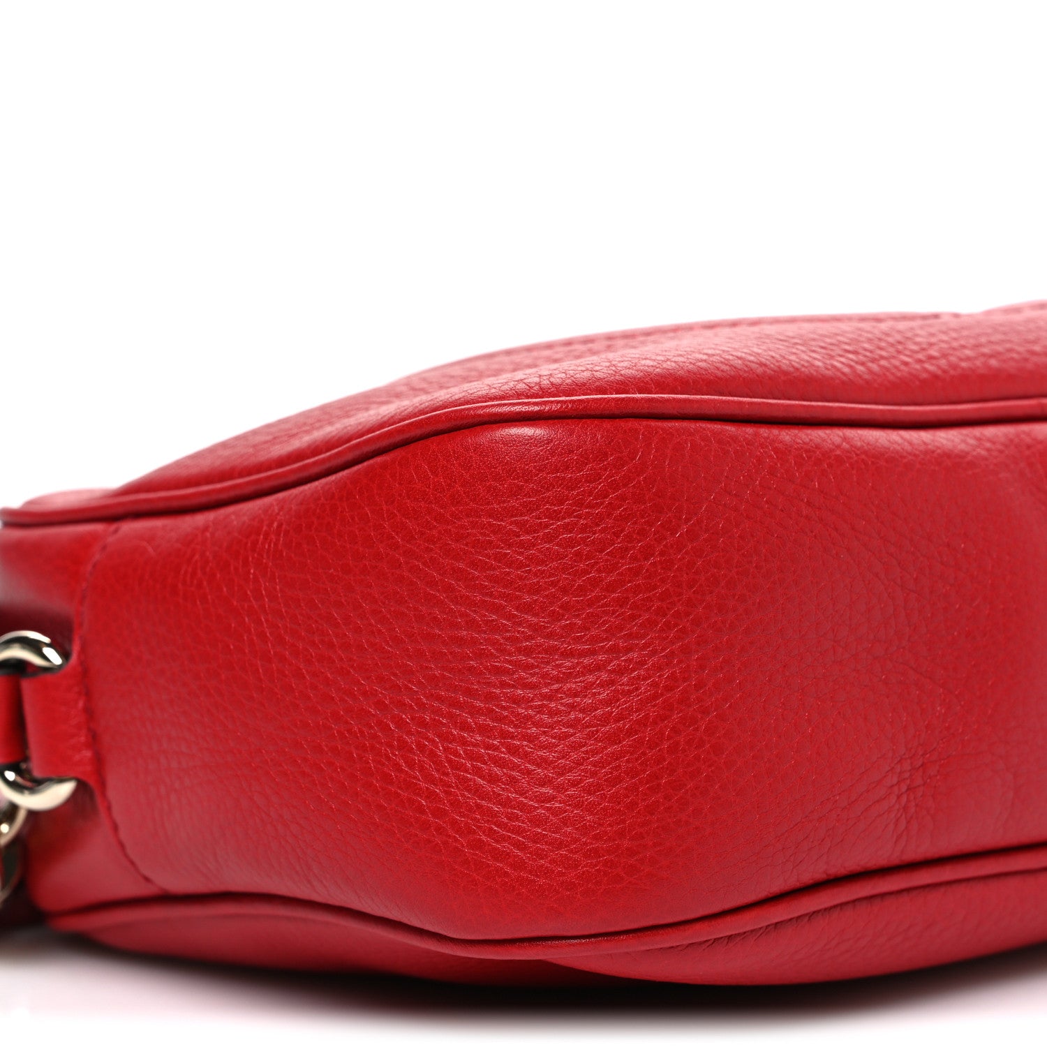 Gucci Pebbled Calfskin Small Soho Disco Bag Tabasco Red 9 of 10