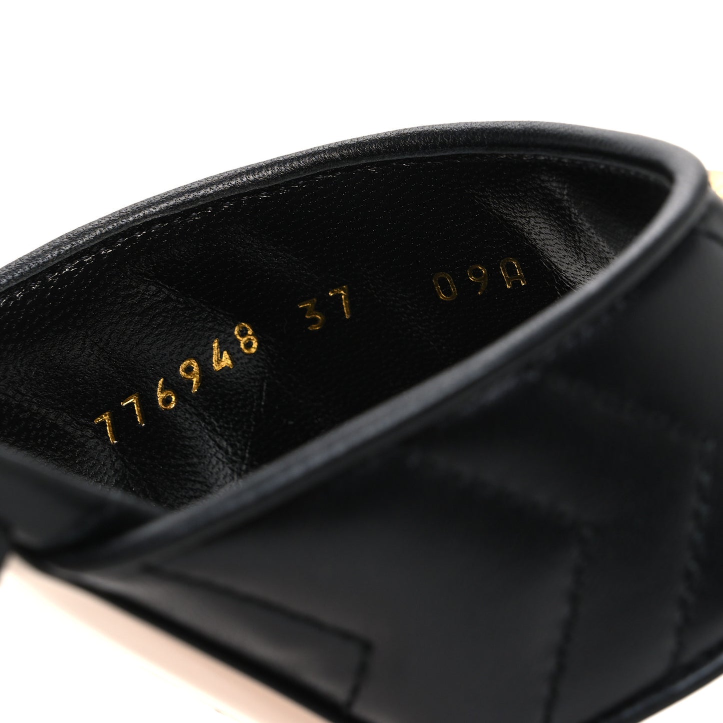 Nappa Charlotte Double G Marmont Thong Sandals 37 Black