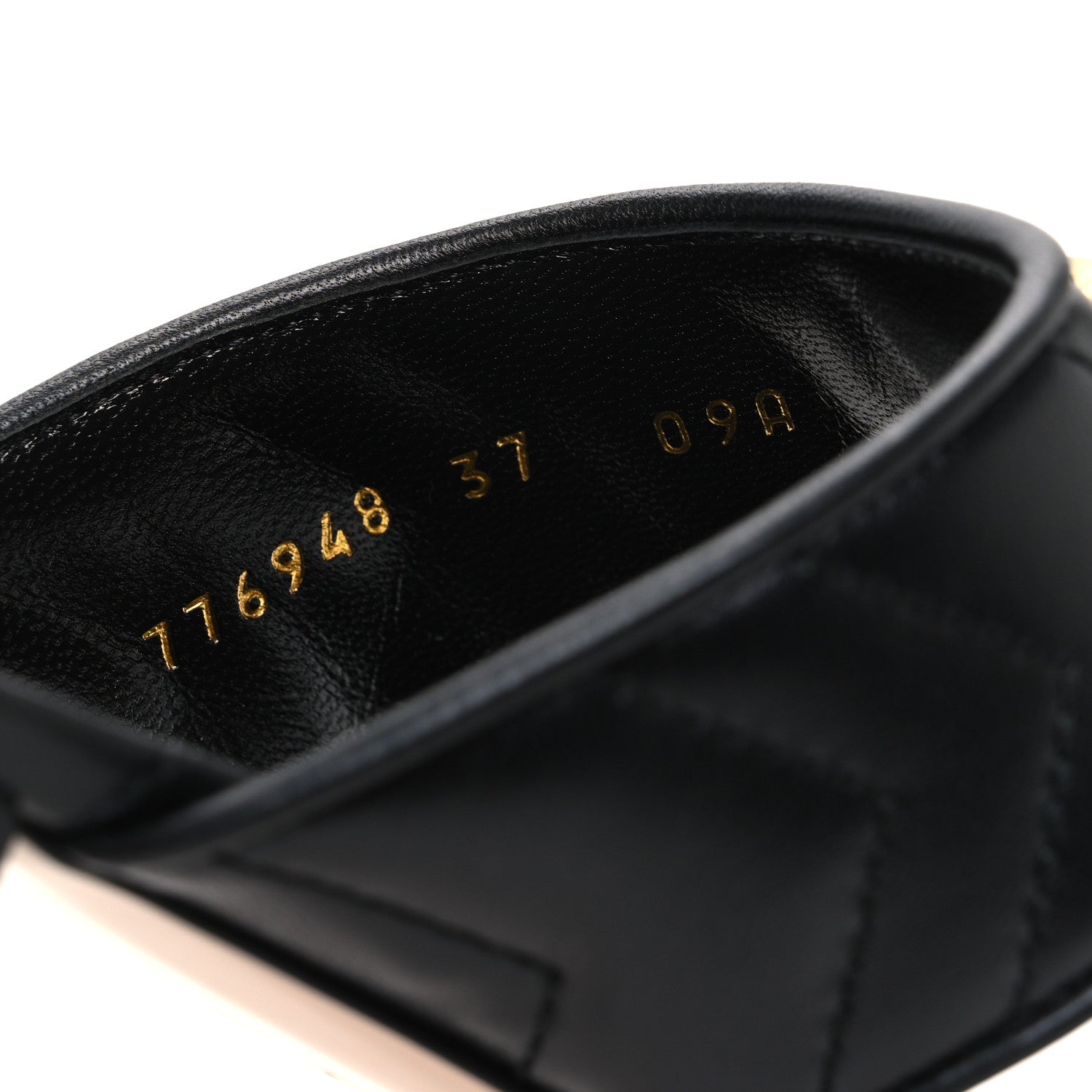Gucci Nappa Charlotte Double G Marmont Thong Sandals 37 Black 10 of 11