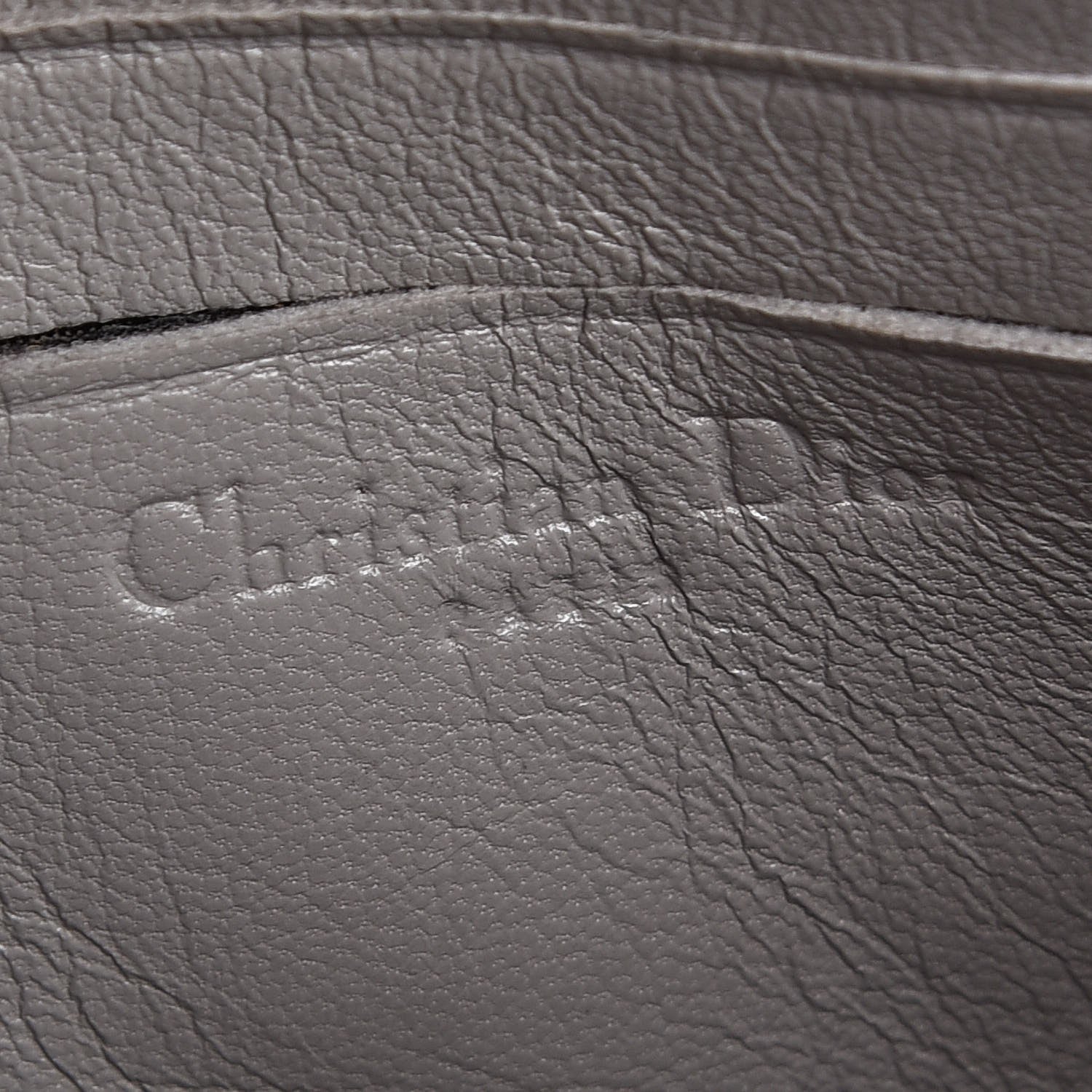 Christian Dior Patent Cannage New Lock Pouch Grey 9 of 10