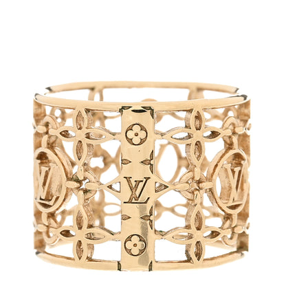 Louis Vuitton Filigram Ring M 54 6.75 Gold 3 of 5