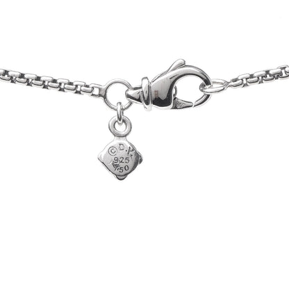 David Yurman Sterling Silver 18K Yellow Gold Open Heart Cable Necklace 5 of 5