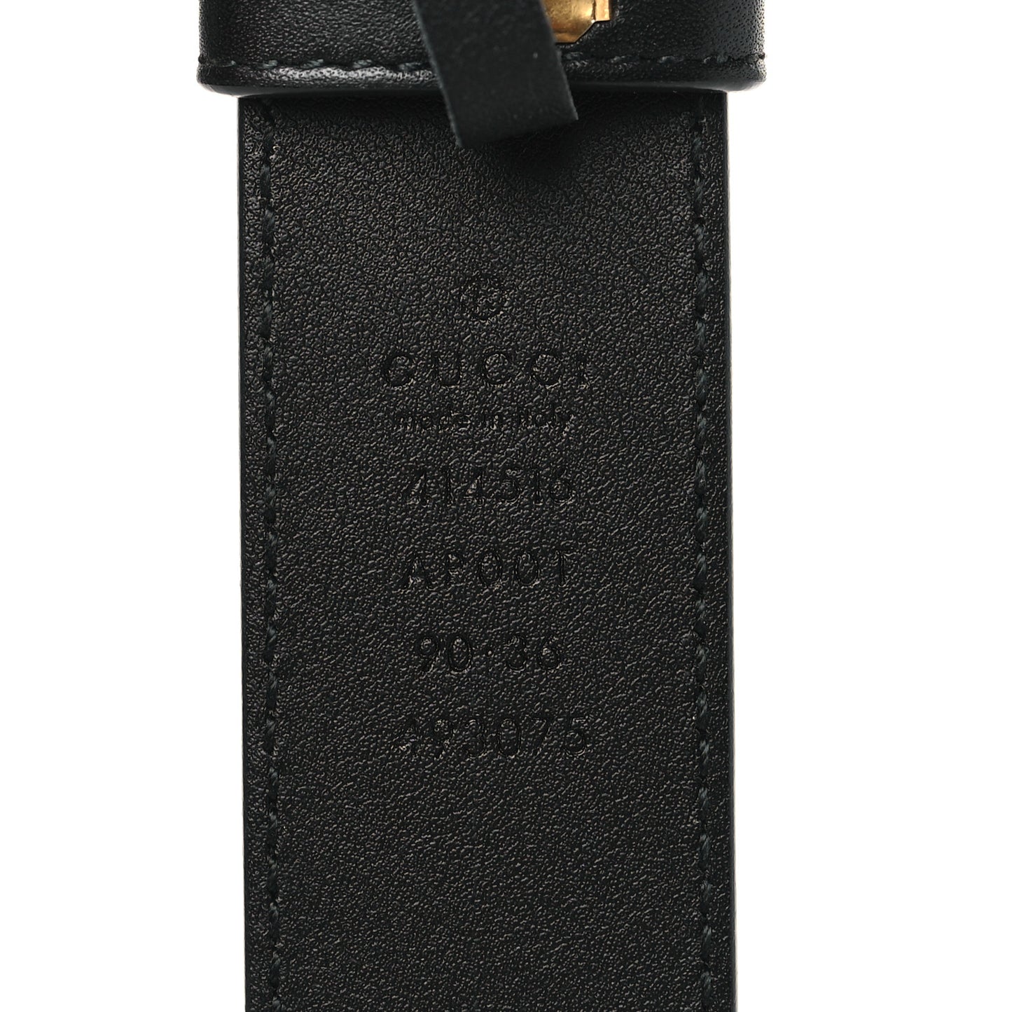 Calfskin Double G 30mm Belt 90 36 Black