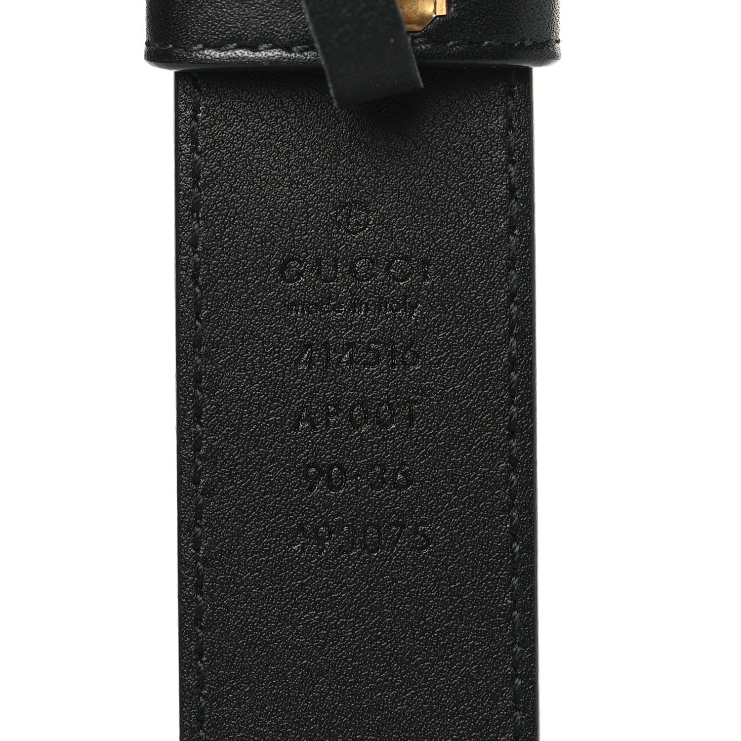 Gucci Calfskin Double G 30mm Belt 90 36 Black 4 of 6