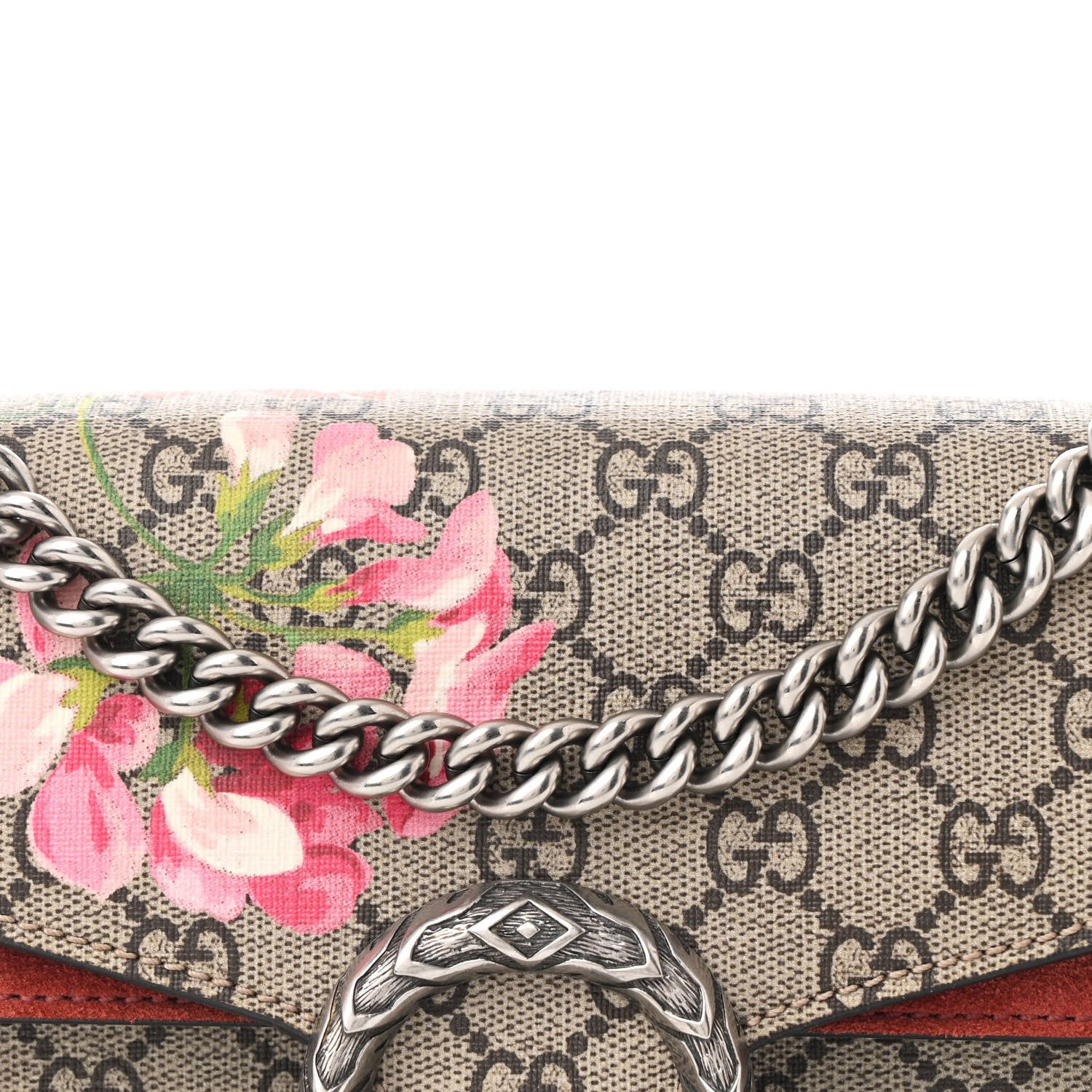 Gucci GG Supreme Monogram Blooms Small Dionysus Shoulder Bag Beige Multicolor Dry Rose 9 of 11