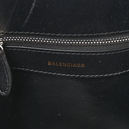 Balenciaga Signature Grained Calfskin Logo M Ville Top Handle Bag Rose Bubblegum Black 6 of 18