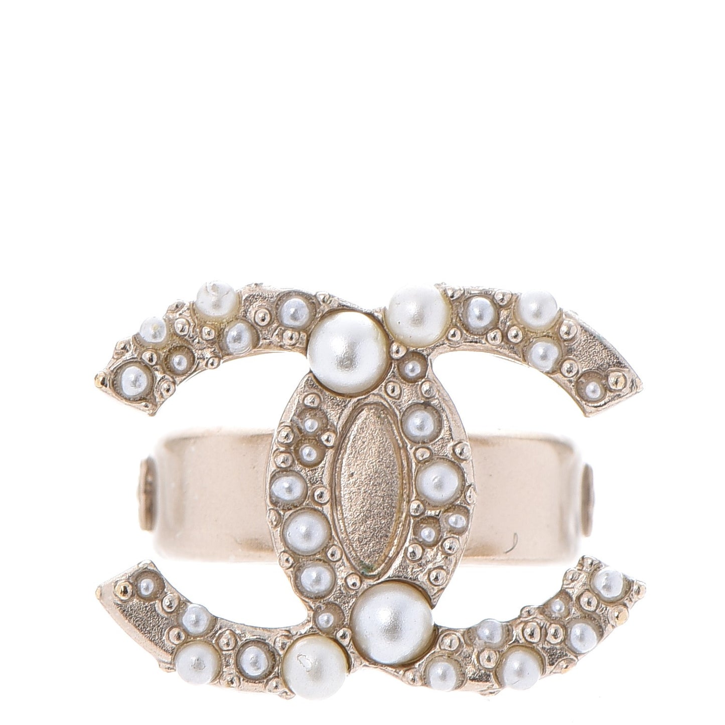 Pearl CC Ring 7 Gold
