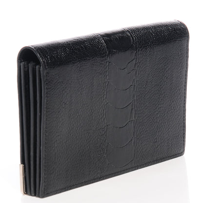 Alexander Wang Ostrich Embossed Leather Prisma Biker Purse Black 3 of 5
