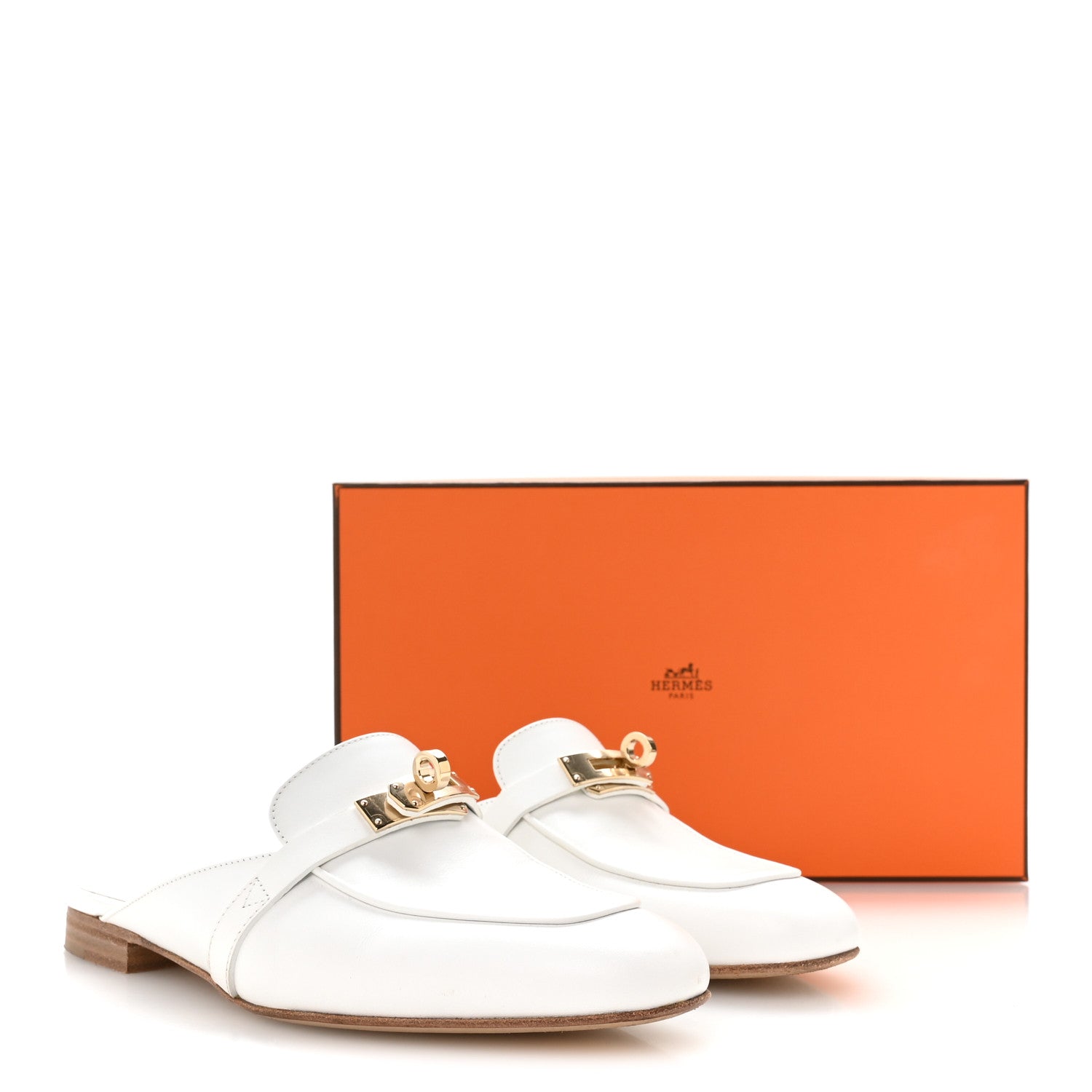 Hermes Calfskin Oz Mules 36 White 1867767 – FASHIONPHILE