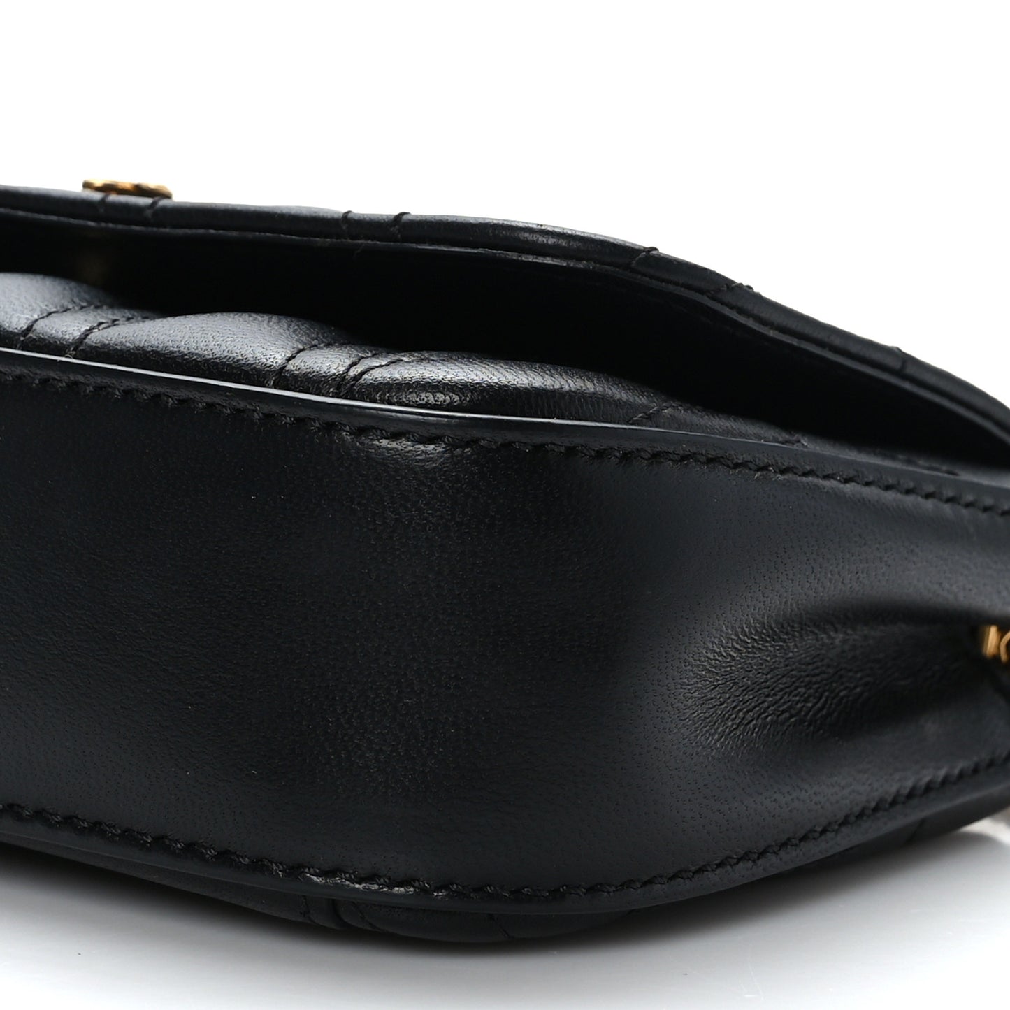 Nappa Quilted Virtus Evening Bag Black