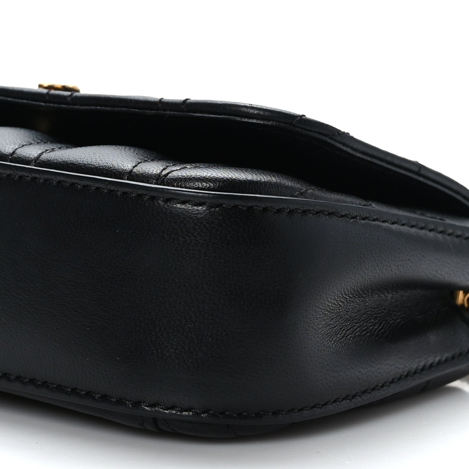 Versace Nappa Quilted Virtus Evening Bag Black 8 of 8