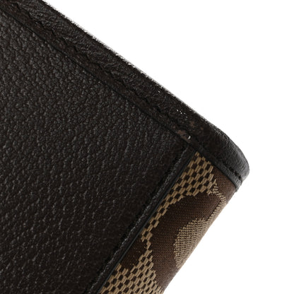 Gucci Monogram Jumbo GG Textured Dollar Calfskin Web Tote Bag Camel Ebony New Acero 13 of 13