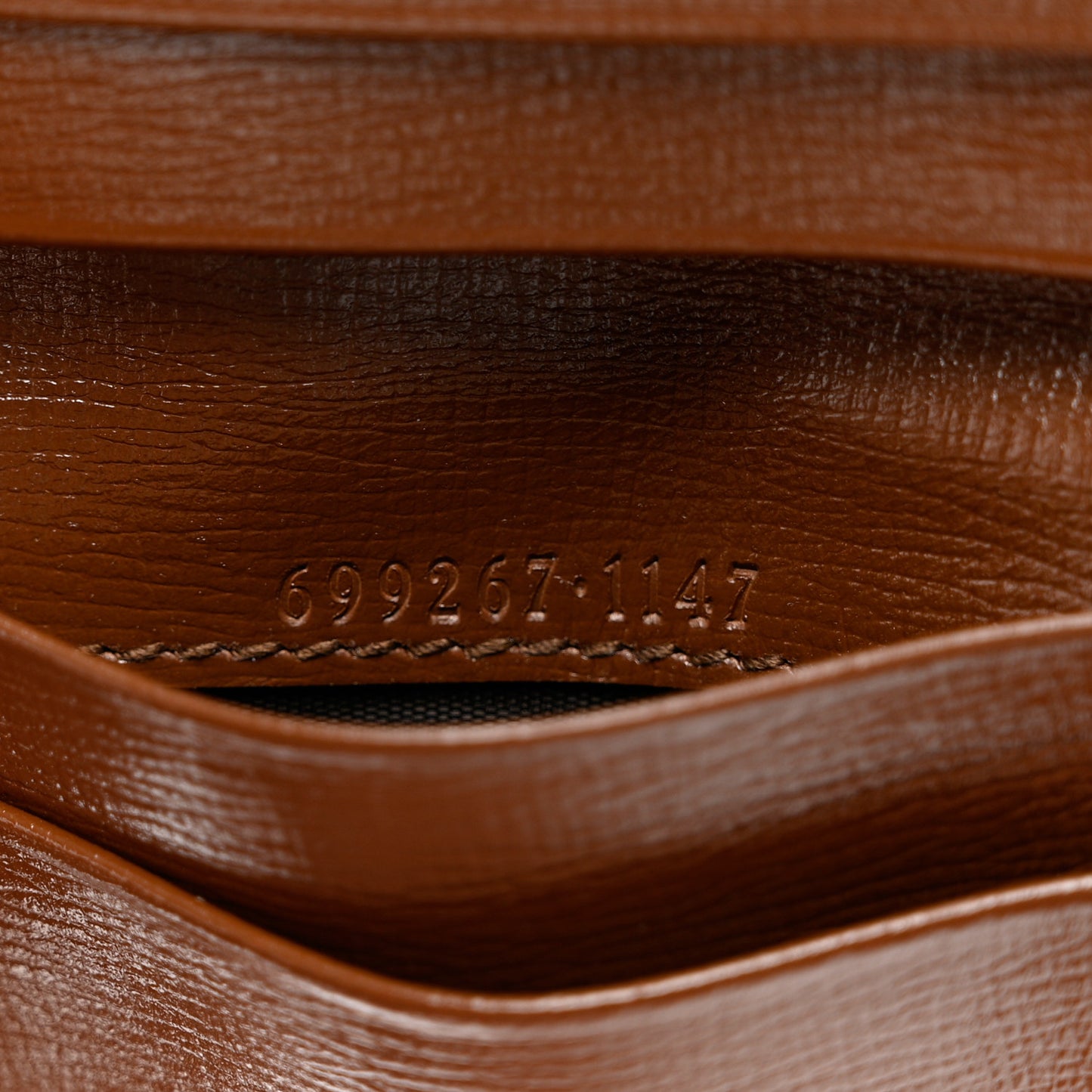 GG Supreme Monogram Azalea Calfskin Retro Interlocking G Card Case Beige Ebony Brown Sugar