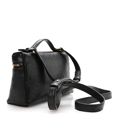 Loro Piana Ostrich L19 Extra Pocket Pouch Black 3 of 9