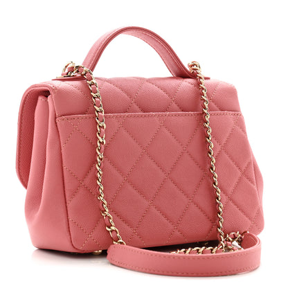 Chanel Caviar Quilted Small Business Affinity Flap Dark Pink 2 of 11