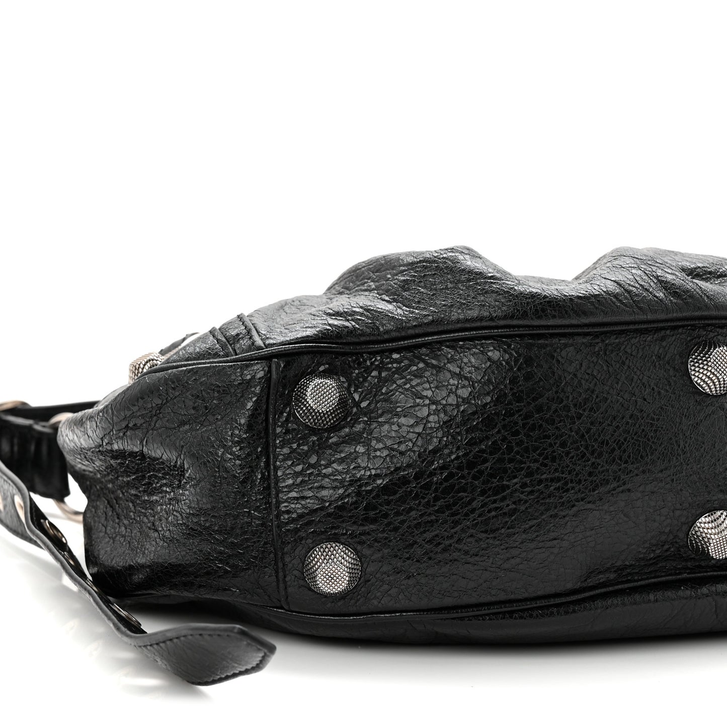 Agneau Arena Small Le Cagole Shoulder Bag Black