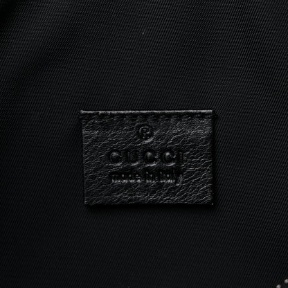 Gucci Nylon Guccissima Zip Top Pouch Black 6 of 12