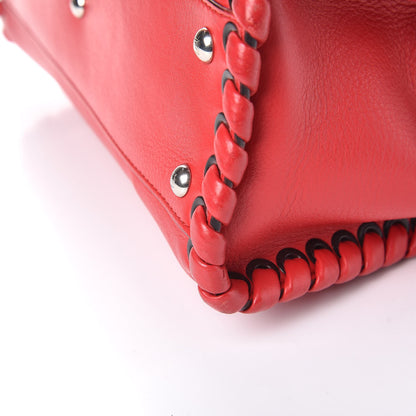 Fendi Calfskin Lace Up Medium Peekaboo Iconic Satchel Caipiroska 12 of 12