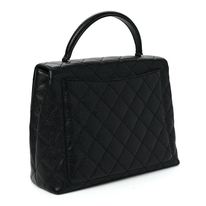 Chanel Caviar Quilted Jumbo Kelly Flap Black 3 of 10
