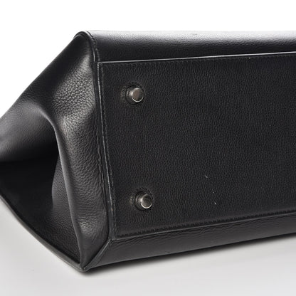Celine Grained Calfskin Medium Edge Shoulder Bag Black 8 of 8