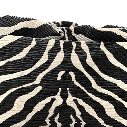 Bottega Veneta Nappa Zebra Print The Pouch Oversized Clutch White Black 8 of 13
