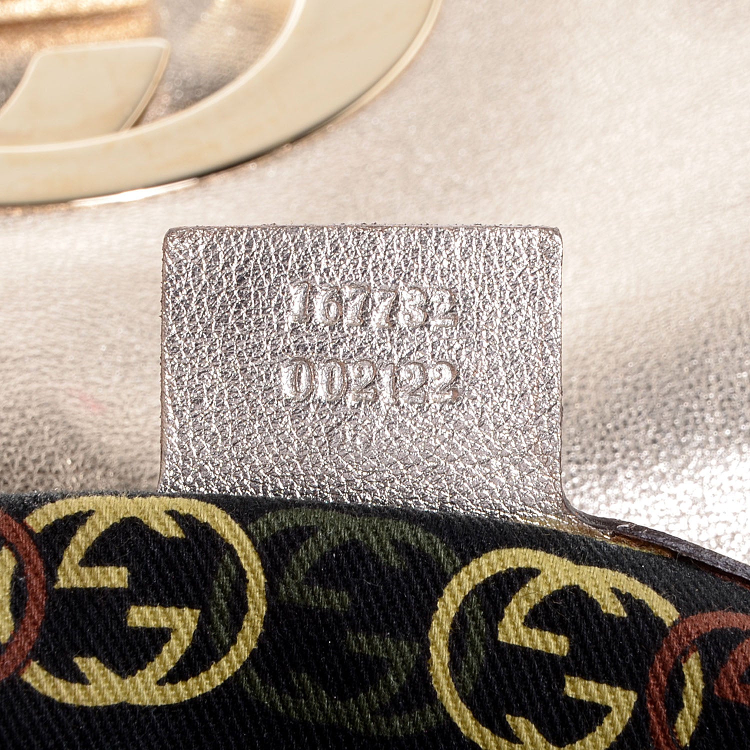 Gucci Leather Medium Britt Tassel Shoulder Bag Platinum 7 of 7