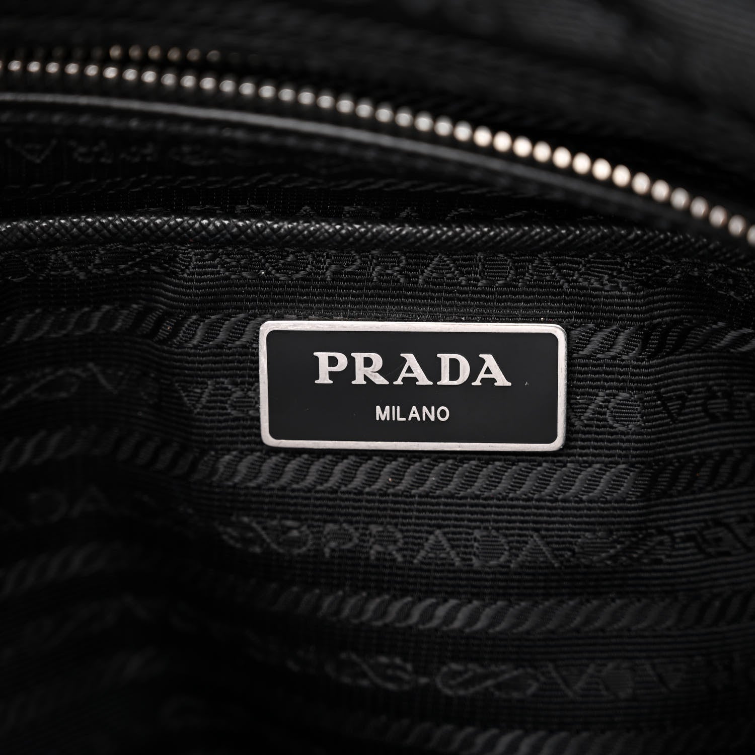 Prada Nylon Tessuto Impuntu Quilted Shoulder Bag Black 6 of 9