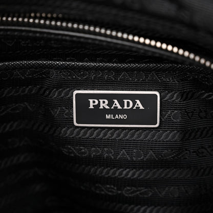Prada Nylon Tessuto Impuntu Quilted Shoulder Bag Black 6 of 9