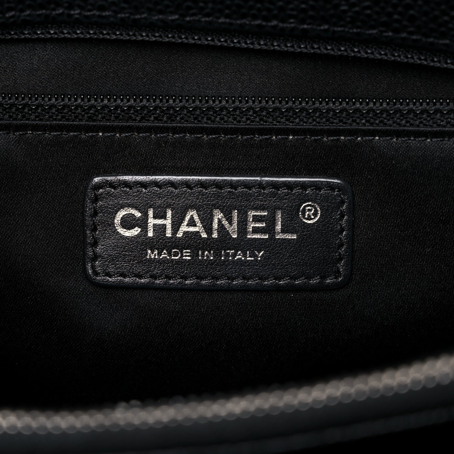 Caviar Quilted Grand Shopping Tote GST Black