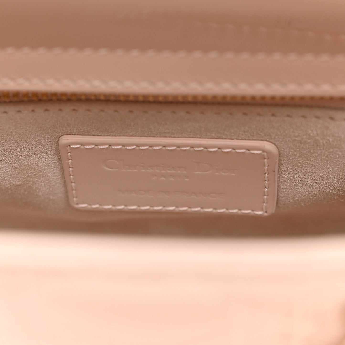 Patent Cannage Mini Lady Dior Light Pink