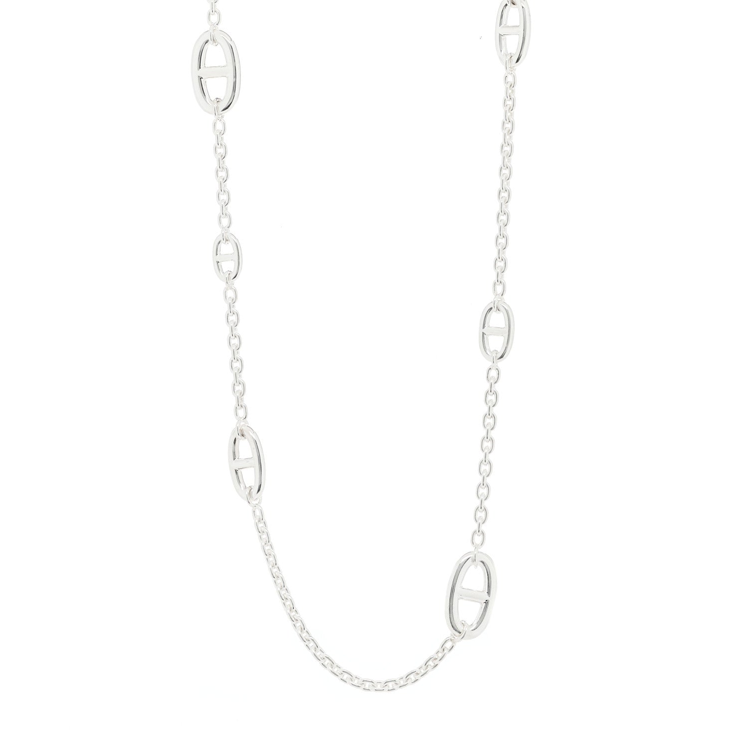 Hermes Sterling Silver Farandole Necklace 80 1 of 5