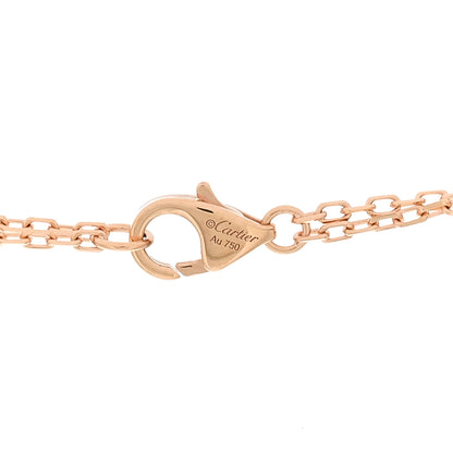 Cartier 18K Pink Gold 2 Diamond LOVE Necklace 4 of 5