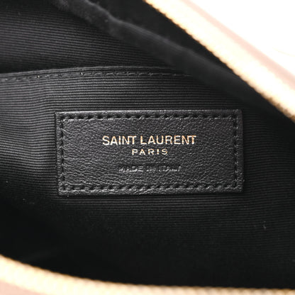 Saint Laurent Calfskin Matelasse Monogram Lou Camera Bag Taupe 6 of 12