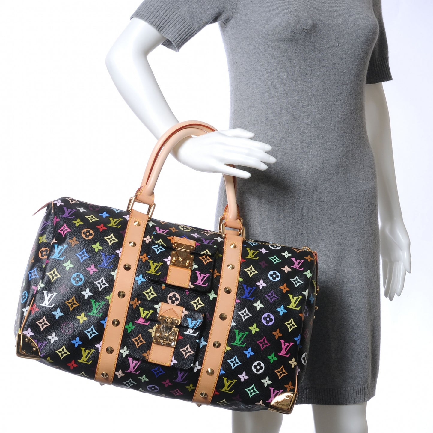 Monogram Multicolor Keepall 45 Black