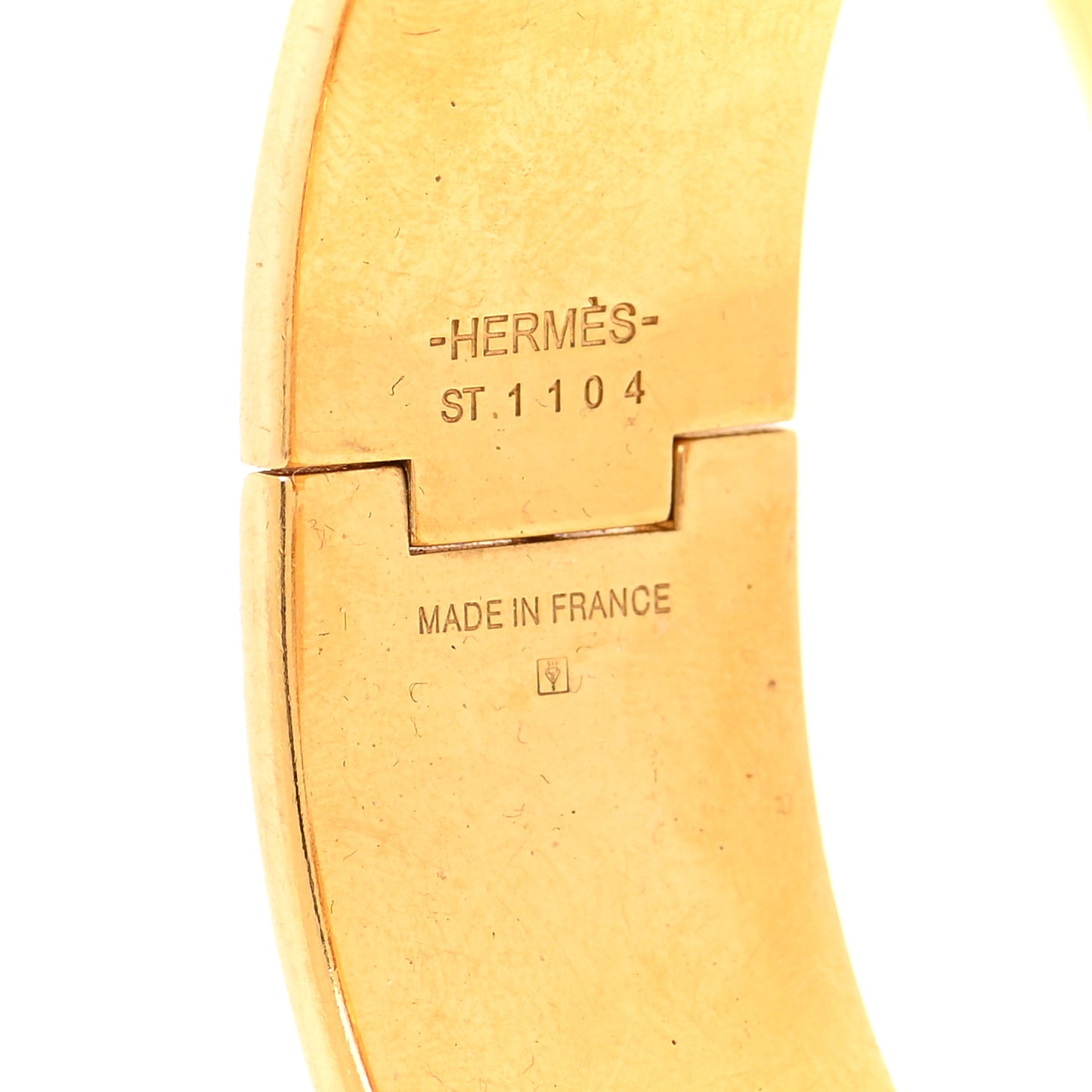 Enamel Wide Clic Clac H Bracelet PM Jaune Soleil