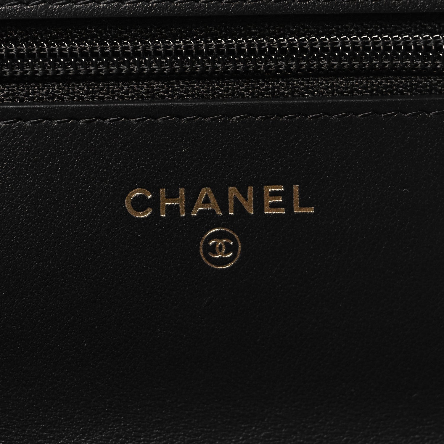 Chanel Tweed Quilted Chanel 19 Wallet On Chain WOC Black White 6 of 12